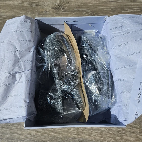 Aerosoles Glitter Sandals in Silver - Picture 7 of 7